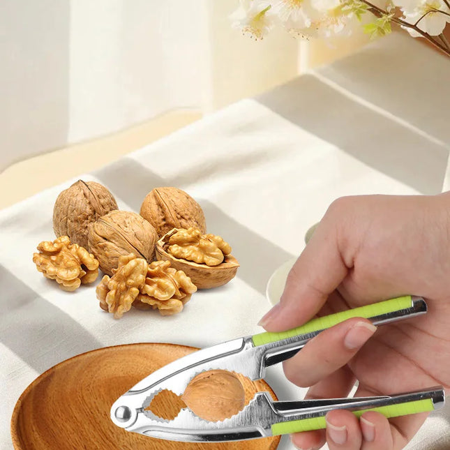 Cascanueces de acero inoxidable con mango ergonómicoCascanuecesHome & Garden > Kitchen & Dining > Kitchen Tools & Utensils > Food Crackers > Nutcrackers > Handheld Nutcrackers