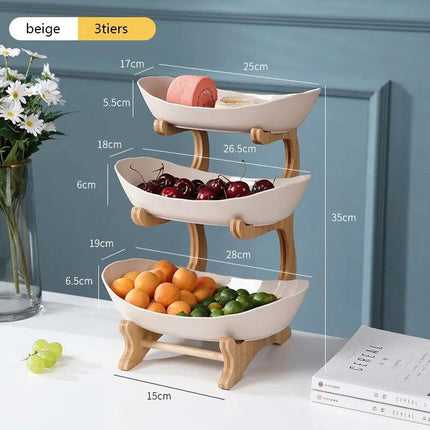 3-tier food display tray