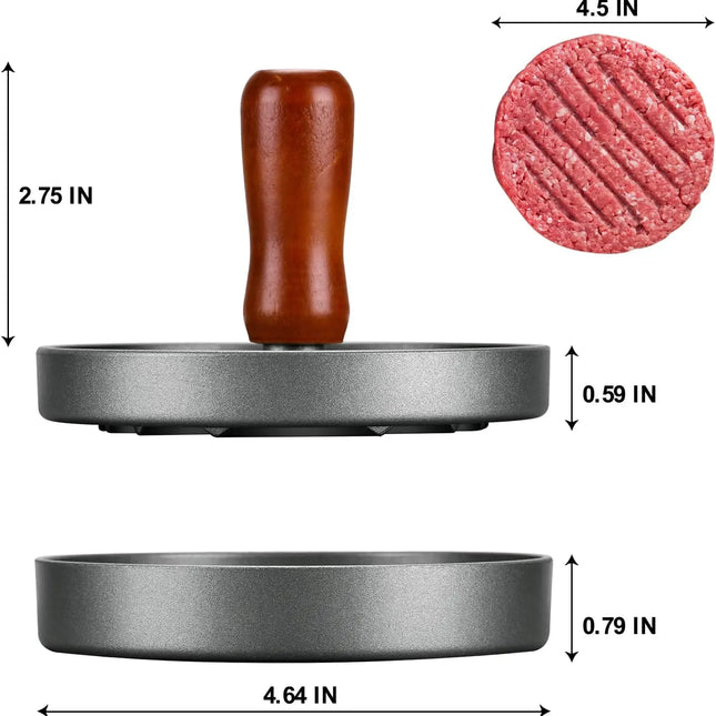 Presse à burger antiadhésive en acier inoxydable