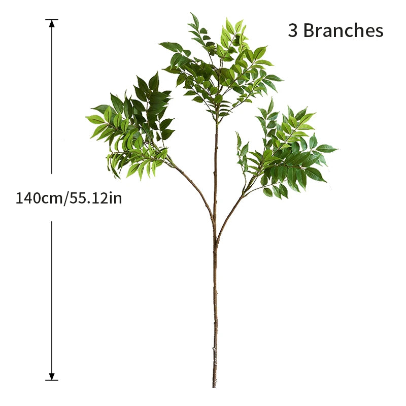 Rama artificial de ficus grande 76-140 cm, árbol tropical falso con hojas verdes, decoración de interior y jardínPlantas artificialesHome & Garden > Decor > Artificial Flora > Artificial Trees
