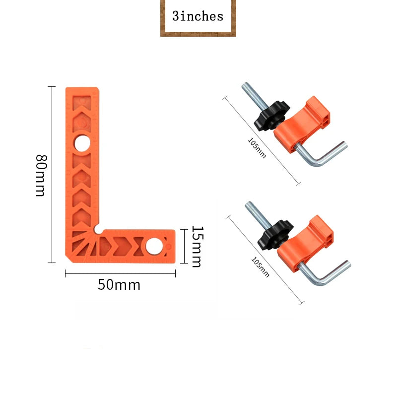 Set de abrazaderas de ángulo rectoAbrazaderasHardware > Tools > Tool Clamps & Vises
