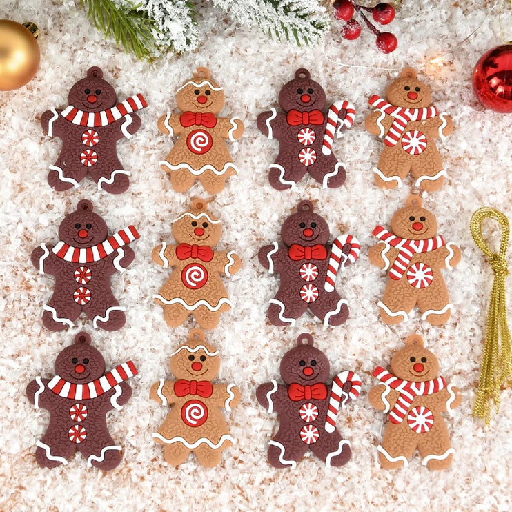 Gingerbread man decorations for Christmas tree