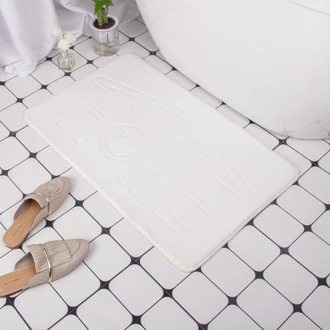 Alfombrilla de baño con estampado home