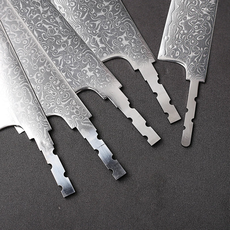 Hoja de cuchillo japonés de acero Damasco AUS-10 para bricolaje sin mangoCuchillosHome & Garden > Kitchen & Dining > Kitchen Tools & Utensils > Kitchen Knives