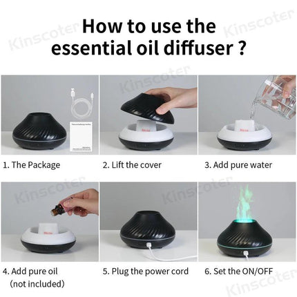 Diffuseur portatif léger d'arome d'humidificateur d'air d'USB 130ml