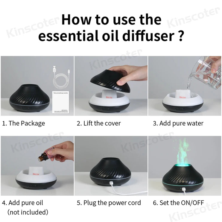 130ml USB Light Portable Air Humidifier Aroma Diffuser