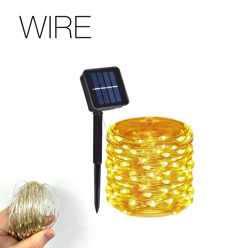 Tiras de luces LED solares para decoración al aire libreTiras LEDHome & Garden > Lighting > Light Ropes & Strings