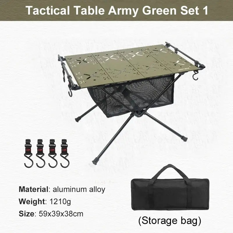 Mesa plegable de camping de aleación de aluminio | Ligera y compatible con sistema IGTMesas plegablesFurniture > Tables > Folding Tables