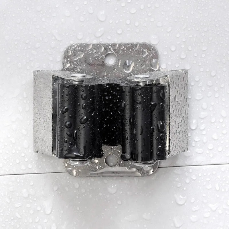 Gancho porta escobas adhesivo de acero inoxidable · Organizador de paredColgadoresHome & Garden > Bathroom Accessories > Robe Hooks