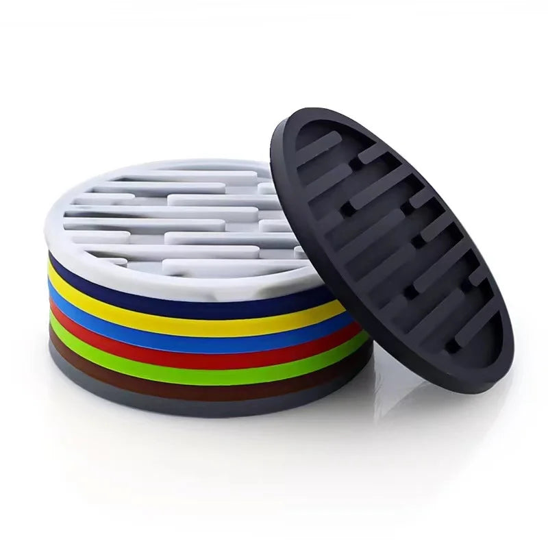 Posavasos redondo de silicona 10 cm, resistente al calorPosavasosHome & Garden > Kitchen & Dining > Barware > Coasters