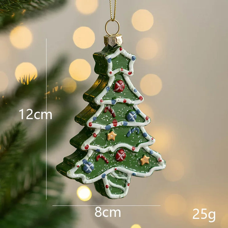 Decorative pendant for the tree with Christmas motifs