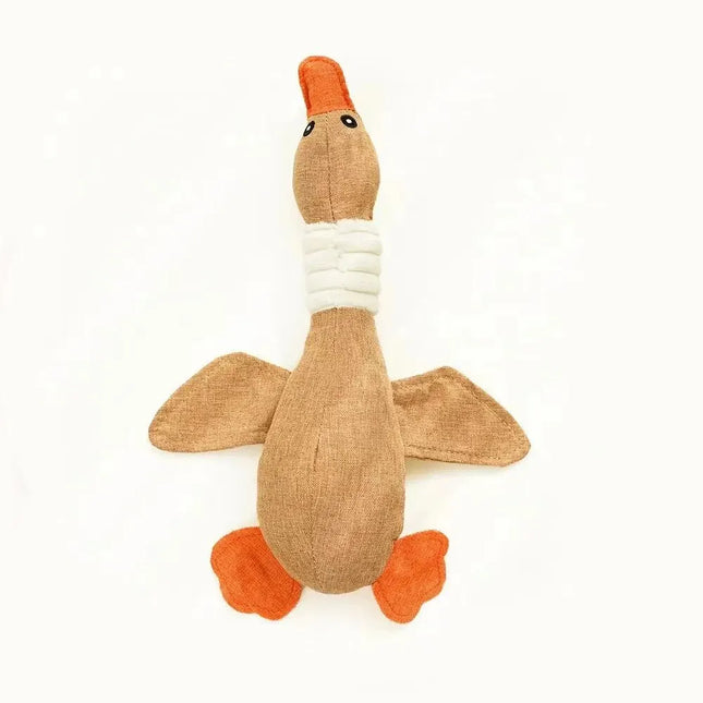 Duck Squeaky Pet Plush Toy