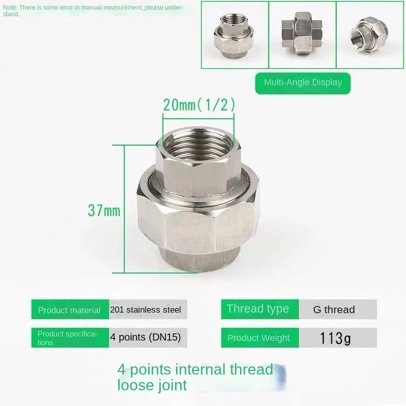 Codo en T de acero inoxidable DN20 a DN15 · Conector reductor para tuberías de agua a alta presiónAdaptadoresHardware > Plumbing > Plumbing Fittings & Supports > Pipe Adapters & Bushings > Adapters