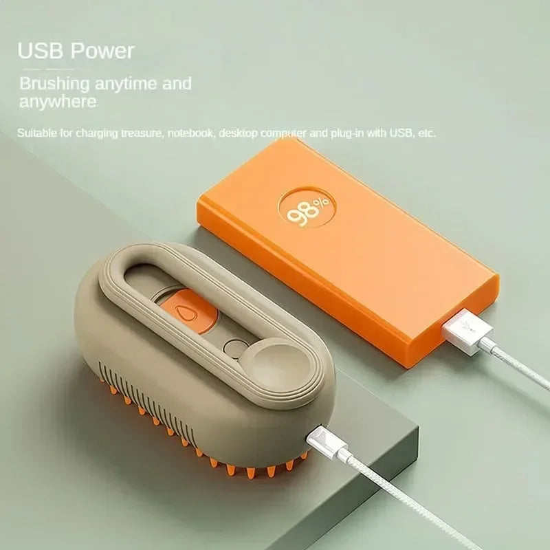 Cepillo eléctrico con vapor para perros y gatos 3 en 1HigieneAnimals & Pet Supplies > Pet Supplies > Pet Grooming Supplies > Pet Combs & Brushes > Deshedders