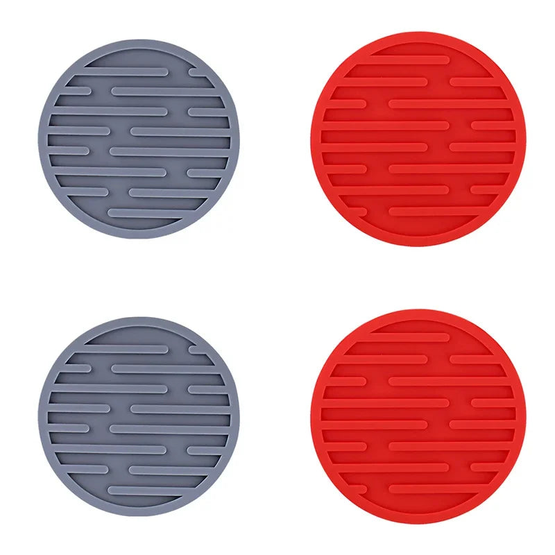 Set de 4 posavasos redondos de silicona antideslizantes de 10 cmPosavasosHome & Garden > Kitchen & Dining > Barware > Coasters