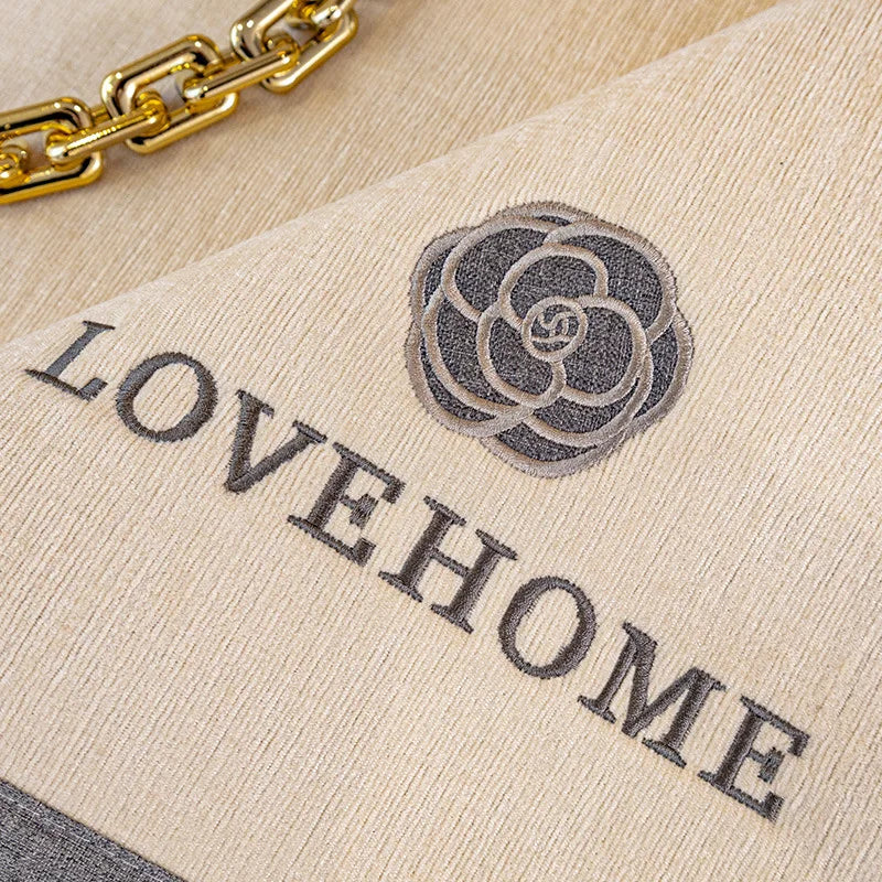 Fundas bordadas para cojines poliester duraderas 45x45 cm