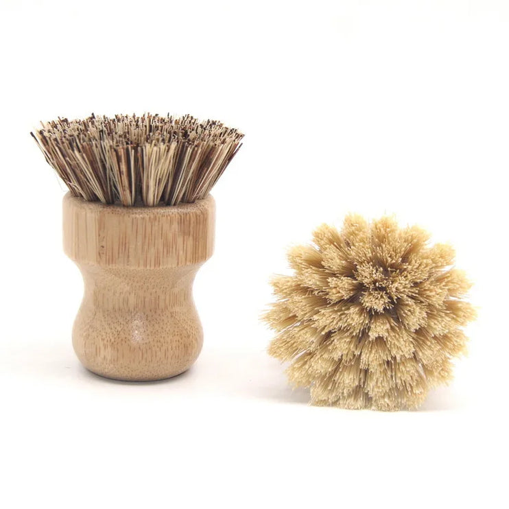 Bamboo scrubbing brush