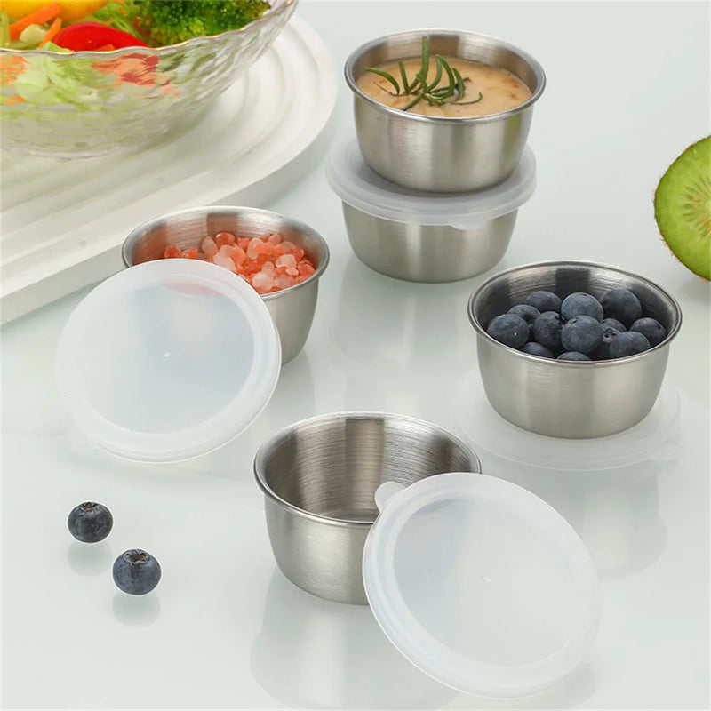 Salsera en acero inoxidable con tapa de silicona | 40 ml, hermético y portátilSalserasHome & Garden > Kitchen & Dining > Tableware > Serveware > Gravy Boats