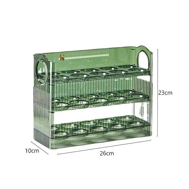 Boîte de stockage d'œufs à 3 niveaux