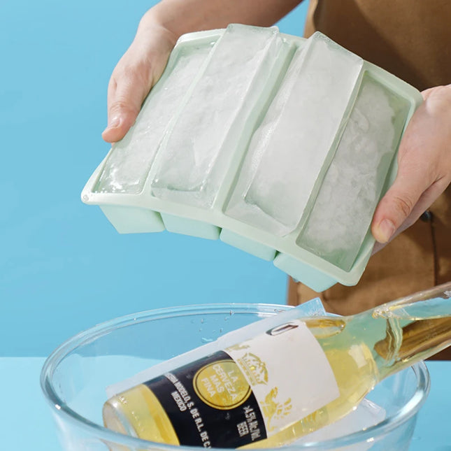 Bandeja cubitera con tapa, 4 cavidades para cubitos alargadosCubiterasHome & Garden > Kitchen & Dining > Kitchen Tools & Utensils > Ice Cube Trays