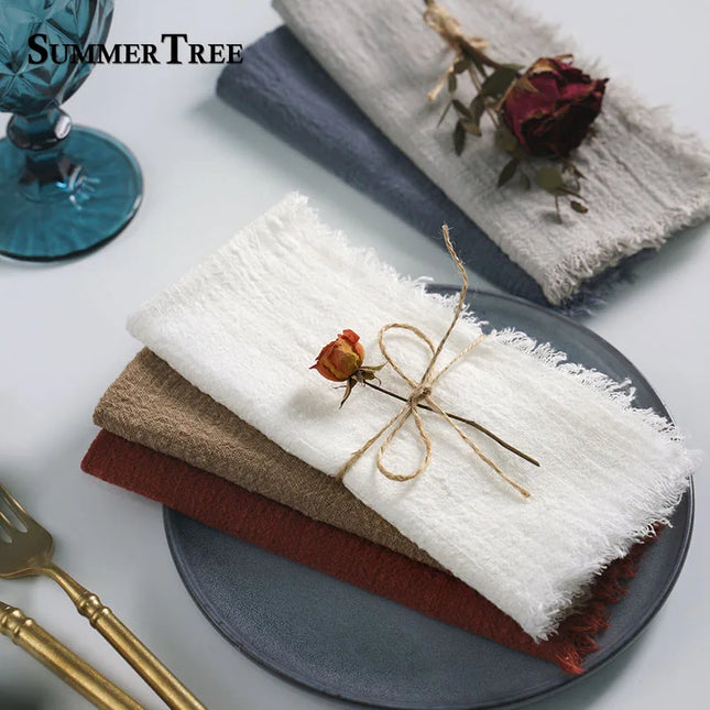 Rustic cloth napkins