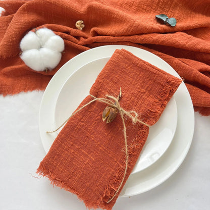 Rustic cloth napkin 12 units