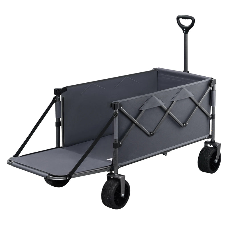Carro de jardín plegable con ruedas y puerta trasera, 200 LCarritosHome & Garden > Lawn & Garden > Gardening > Gardening Tools > Wheelbarrows