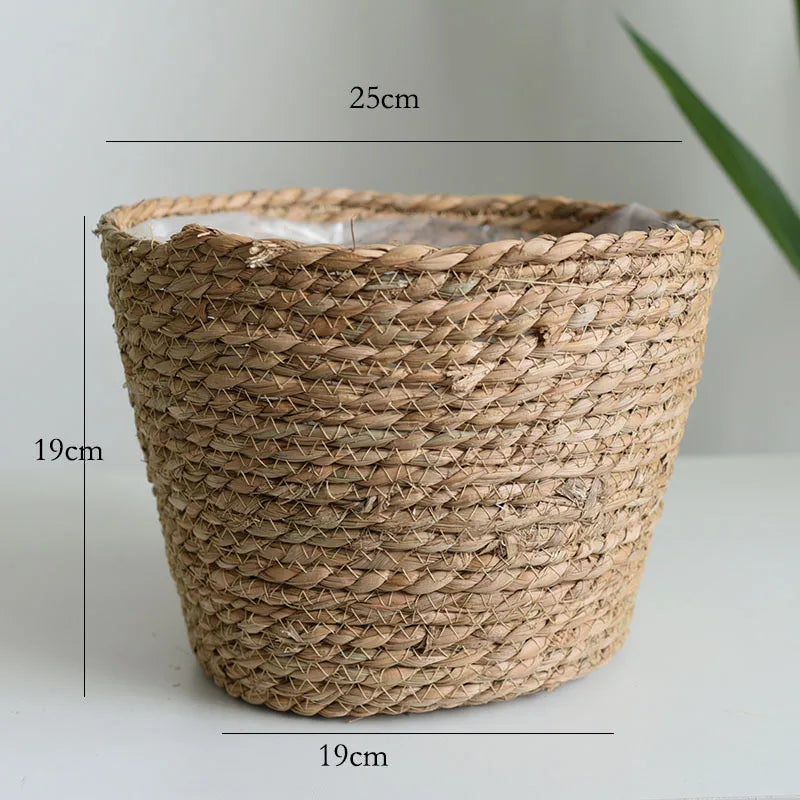Cesta para macetas de paja tejidaMaceterosHome & Garden > Lawn & Garden > Gardening > Pots & Planters > Planters