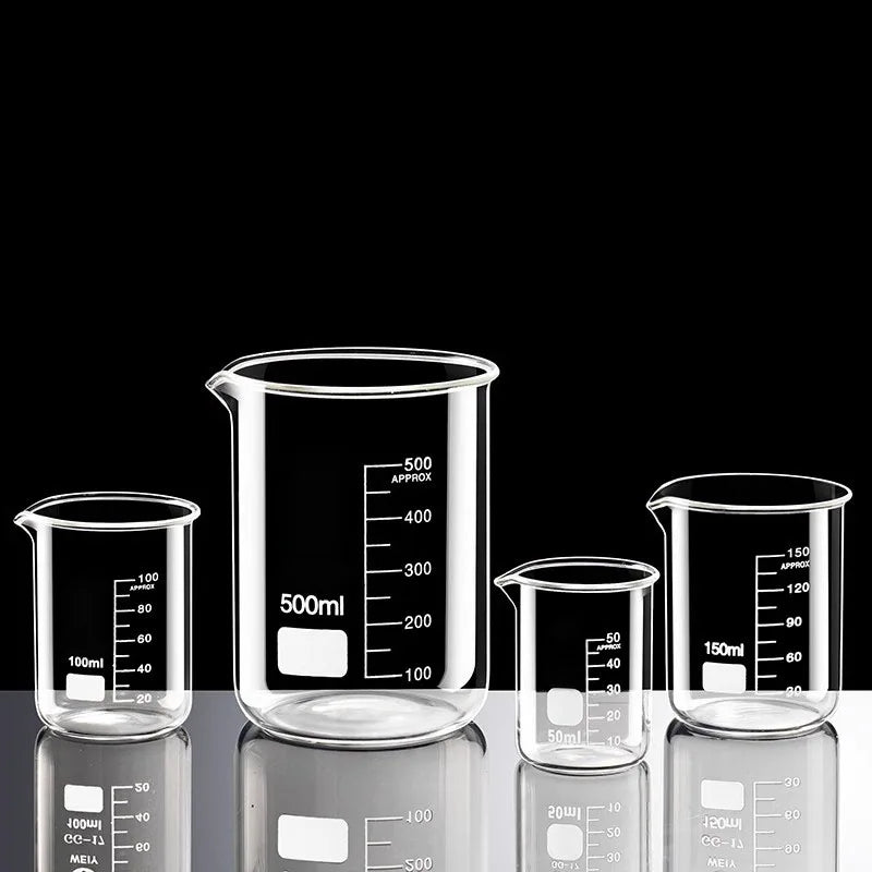Taza medidora de vidrio borosilicato sin asa – 50 ml a 1000 ml | Graduada, resistente al calorTazas medidorasHome & Garden > Kitchen & Dining > Kitchen Tools & Utensils > Measuring Cups & Spoons > Measuring Cups