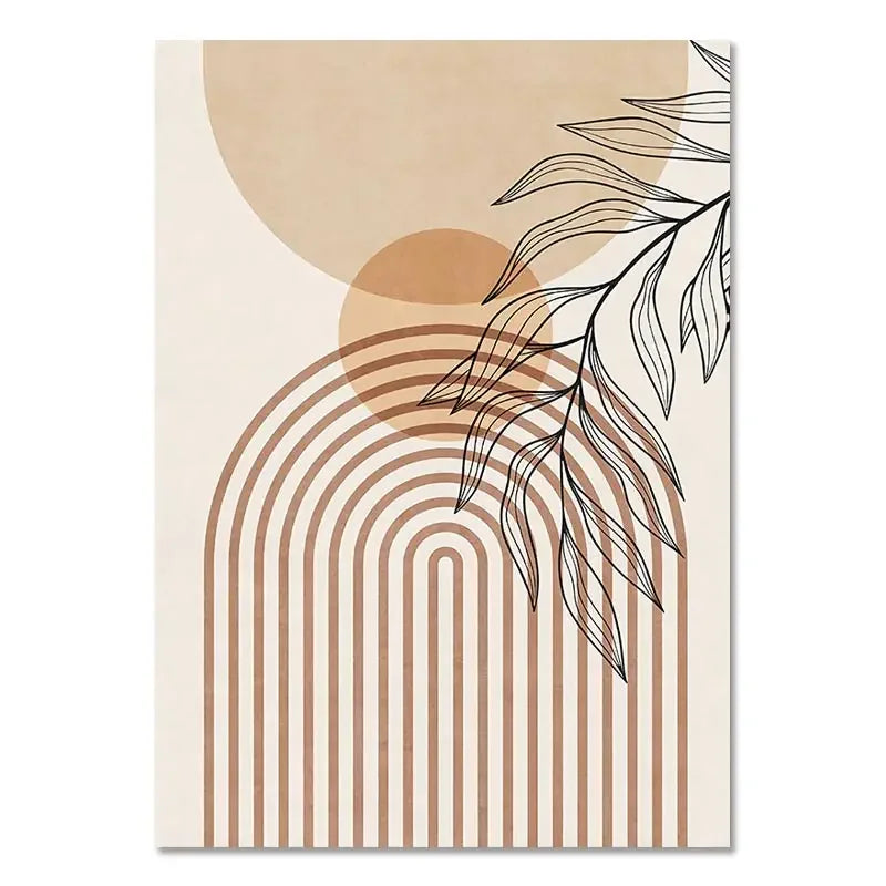 Impresión en lienzo abstracta boho con diseño a rayasCuadrosHome & Garden > Decor > Artwork > Posters, Prints, & Visual Artwork > Visual Artwork