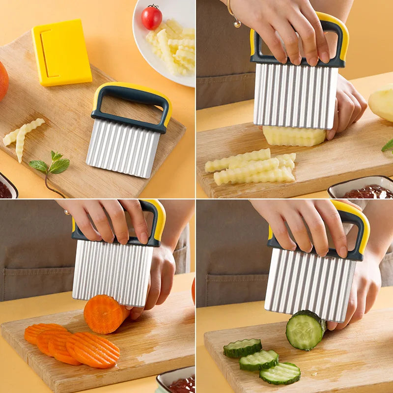 Cortador de patatas y verduras onduladasCortadoresHome & Garden > Kitchen & Dining > Kitchen Tools & Utensils > Kitchen Slicers