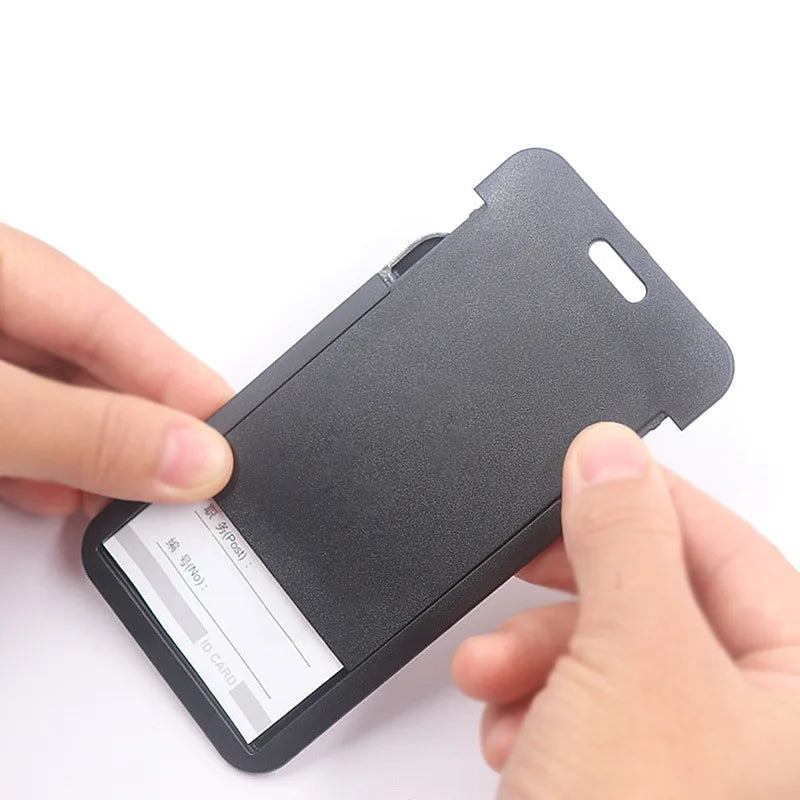 Porta credenciales rígido con clip retráctil | Protector de tarjetas de identificación y accesoFundas PortátilesApparel & Accessories > Handbags, Wallets & Cases > Badge & Pass Holders