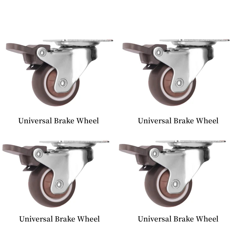 4 ruedas giratorias universales para muebles con freno de seguridadRuedasHardware > Hardware Accessories > Casters