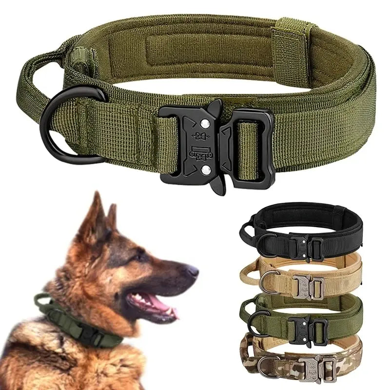 Collar táctico de nylon para perros medianos y grandesCollaresAnimals & Pet Supplies > Pet Supplies > Pet Collars & Harnesses > Standard Collars