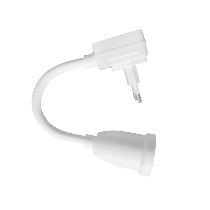 Portalámparas E27 con interruptor y enchufe directo | Cabeza giratoria, brazo flexible, 220 V, material ignífugoPortalámparasHome & Garden > Lighting