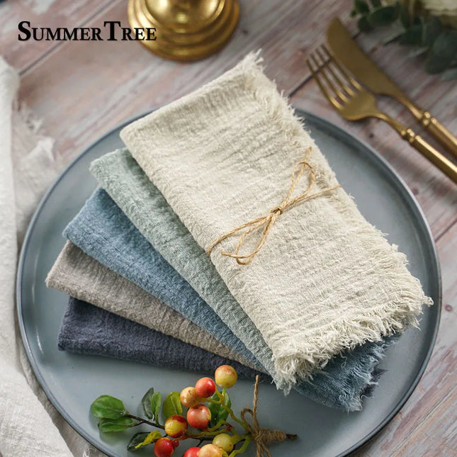 Rustic cloth napkins