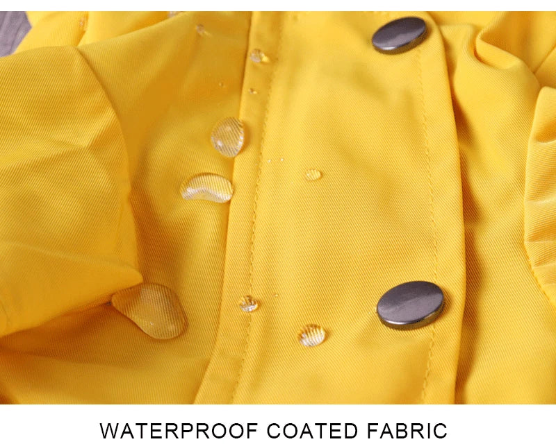 Chubasquero amarillo impermeable para perrosRopaAnimals & Pet Supplies > Pet Supplies > Pet Apparel > Pet Rain Coats