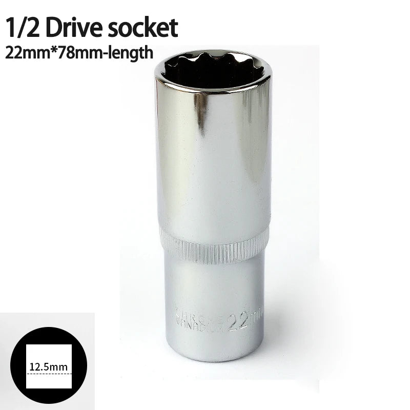 Vaso largo de impacto de 12 Puntas de 78mm 1/2Llaves de vasoHardware > Tool Accessories > Tool Sockets