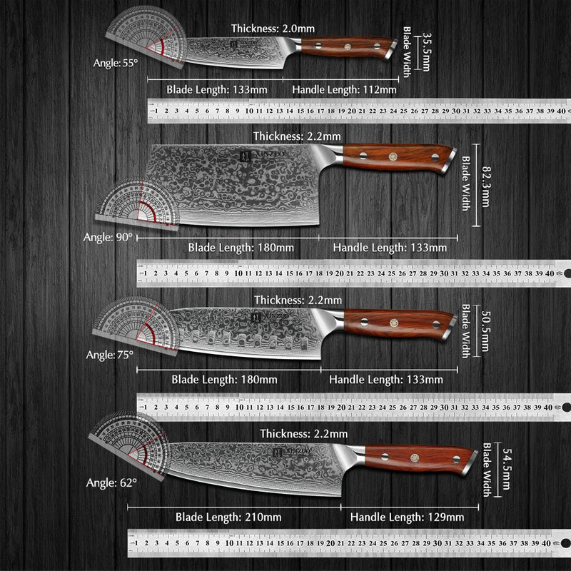 Juego de cuchillos de cocina 1-10 piezas acero damasco 67 capas con mango de palisandroCuchillosHome & Garden > Kitchen & Dining > Kitchen Tools & Utensils > Kitchen Knives