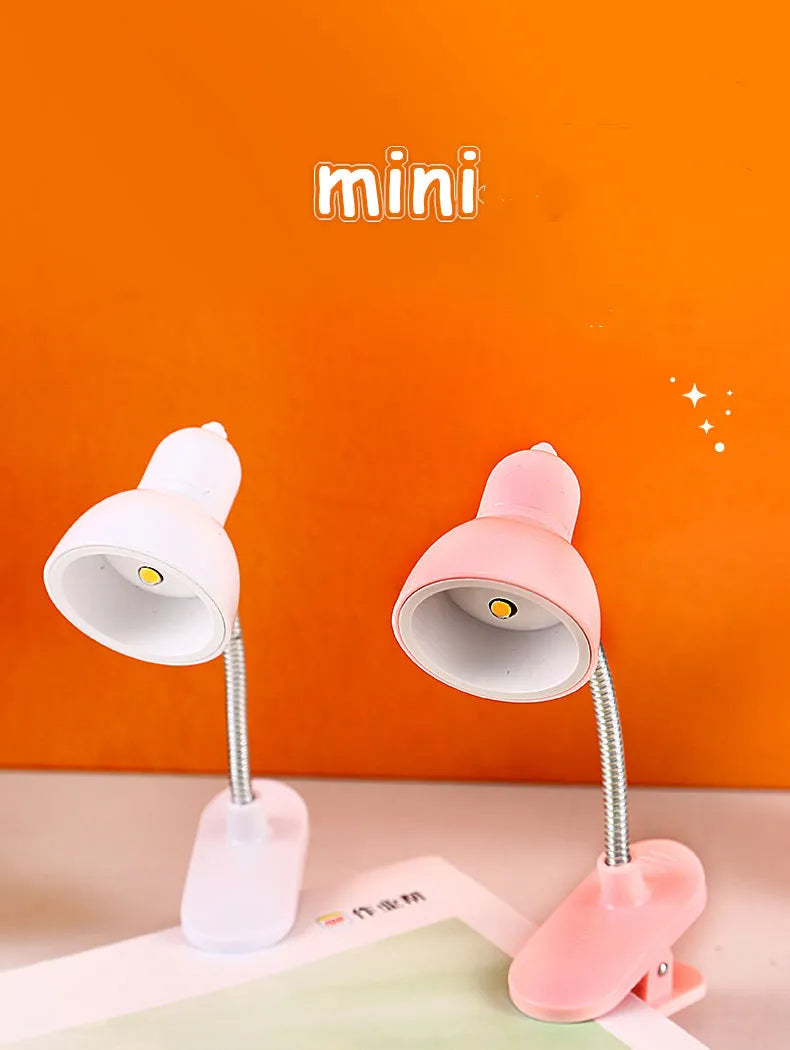 Mini luz LED para lectura con sujeción de pinza