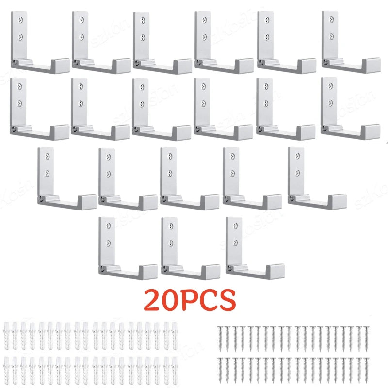 Ganchos plegables de pared de aluminioColgadoresHome & Garden > Household Supplies > Storage & Organization > Storage Hooks & Racks > Utility Hooks