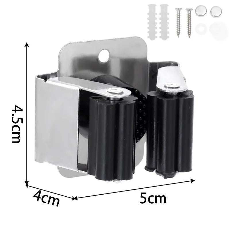 Gancho porta escobas adhesivo de acero inoxidable · Organizador de paredColgadoresHome & Garden > Bathroom Accessories > Robe Hooks