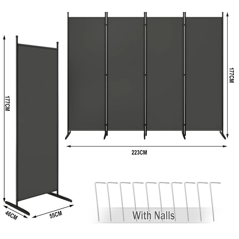 Biombo separador de ambiente plegable, 3/4 panelesFurniture > Room Dividers