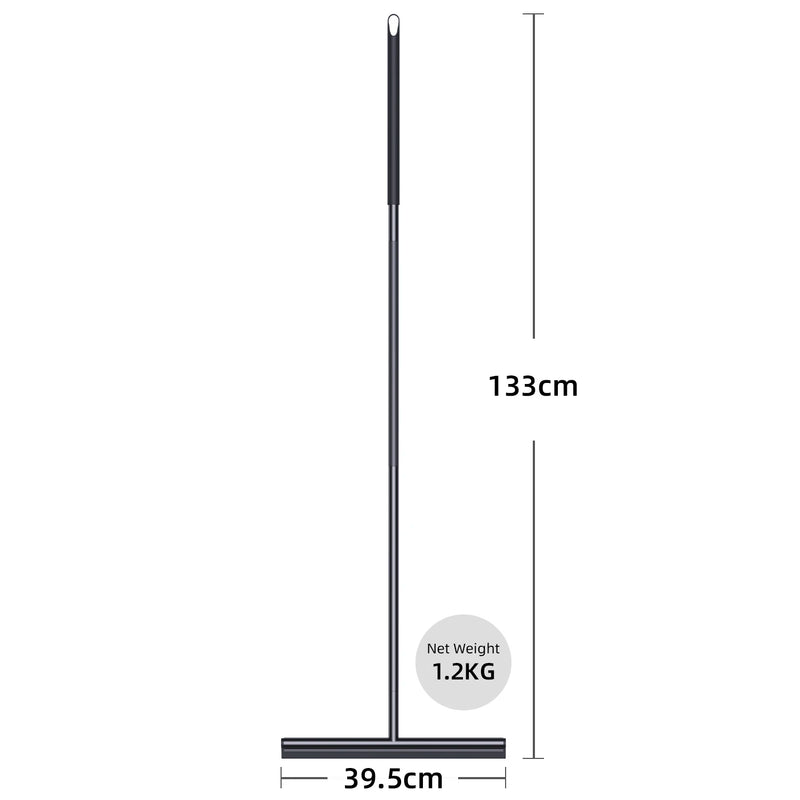 Escurridor de suelo ancho 15,5’’ | Escoba con hoja de silicona y mango largo de acero inoxidable 133 cmEscobillasHome & Garden > Household Supplies > Household Cleaning Supplies > Household Cleaning Products > Glass & Surface Cleaners