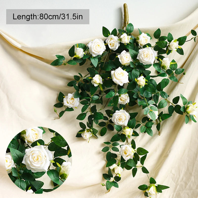 Artificial flower garland for decoration