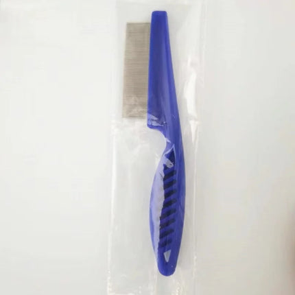 Stainless steel flea comb for pet hair