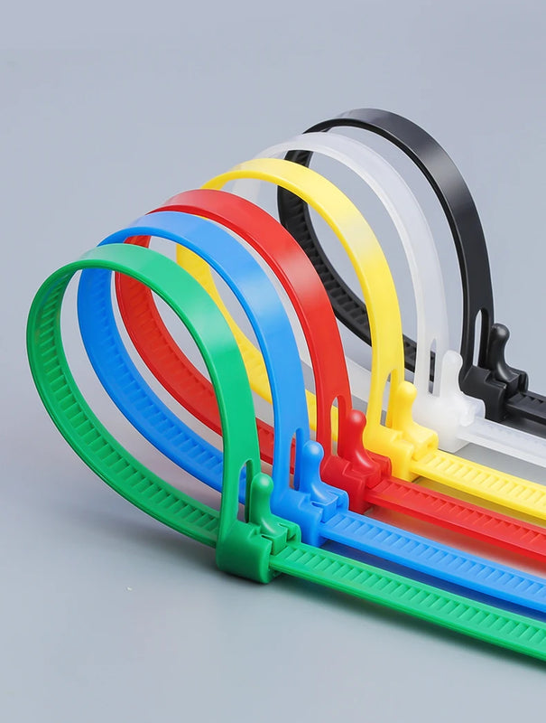 Bridas de nylon reutilizables y ajustables pack 20 unidadesBridasHardware > Hardware Accessories > Hooks, Buckles & Fasteners > Gear Ties