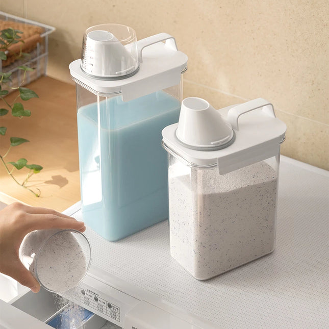 Airtight laundry detergent dispenser 3 sizes