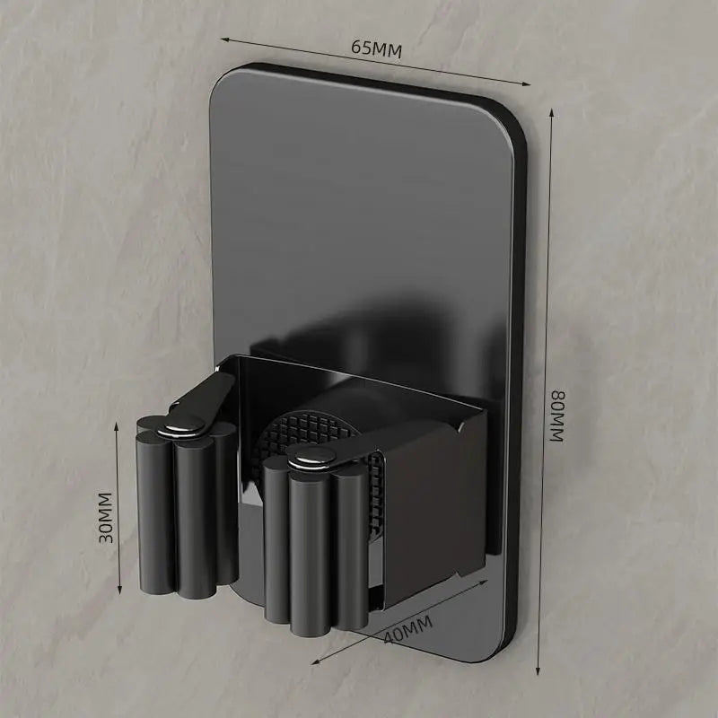 Soporte de acero inoxidable para mopas montado en paredSoportesHome & Garden > Household Supplies > Storage & Organization > Storage Hooks & Racks