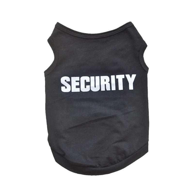 Camiseta ¨Security¨ de verano para mascotasRopaAnimals & Pet Supplies > Pet Supplies > Pet Apparel > Pet Shirts